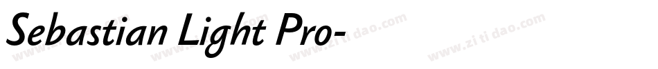 Sebastian Light Pro字体转换